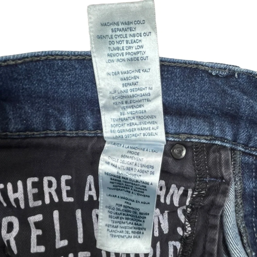 True Religion x Manchester United Men’s 31‎ Jack Super Skinny Jeans Blue